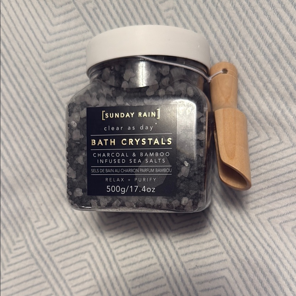 Sunday Bath Crystals - Charcoal & Bamboo Infused Sea Salts
